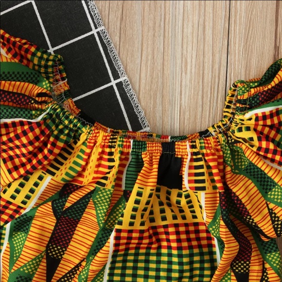 African Dashiki Onesies Baby wear with headband - Picture 4 of 7